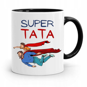 Kubek Czarny Prezent Na Dzień Ojca Super Tata