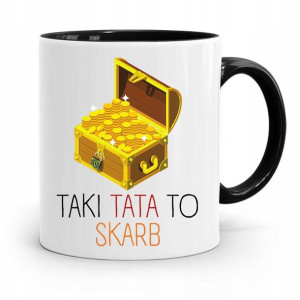 Kubek Czarny Prezent Na Dzień Ojca Tata To Skarb