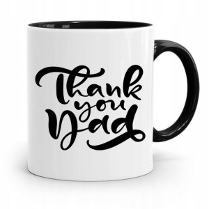 Kubek Czarny Prezent Na Dzień Ojca Thank You Dad