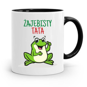 Kubek Czarny Prezent Na Dzień Ojca Żajebisty Tata
