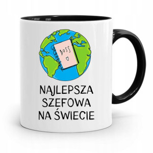 Kubek Czarny Prezent Najlepsze Szefowa Na Świecie