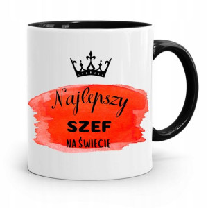 Kubek Czarny Prezent Najlepszy Szef Na Świecie