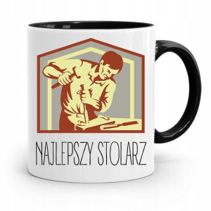 Kubek Czarny Prezent Stolarza Najlepszy Stolarz