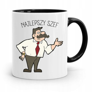 Kubek Czarny Prezent Szefa Najlepszy Szef