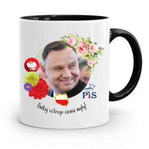 Kubek Czarny Prezydenta Andrzej Duda Pis Prezent