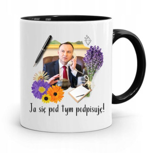 Kubek Czarny Prezydenta Andrzej Duda Pis Prezent