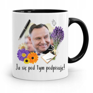 Kubek Czarny Prezydenta Andrzej Duda Pis Prezent