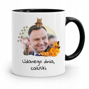 Kubek Czarny Prezydenta Andrzej Duda Pis Prezent