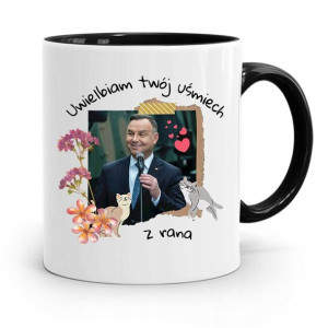 Kubek Czarny Prezydenta Andrzej Duda Pis Prezent