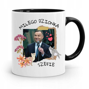 Kubek Czarny Prezydenta Andrzej Duda Pis Prezent