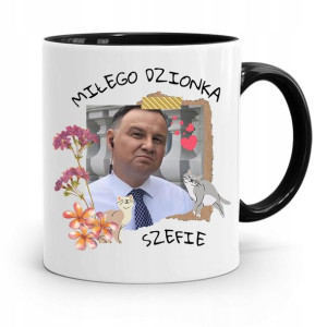 Kubek Czarny Prezydenta Andrzej Duda Pis Prezent