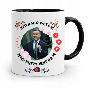 Kubek Czarny Prezydenta Andrzej Duda Pis Prezent