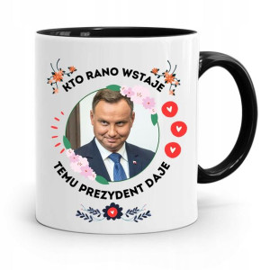 Kubek Czarny Prezydenta Andrzej Duda Pis Prezent