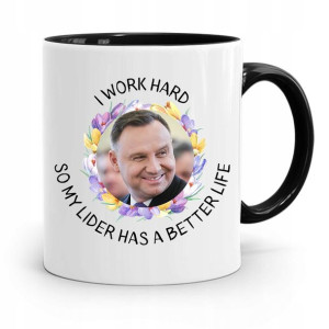 Kubek Czarny Prezydenta Andrzej Duda Pis Prezent