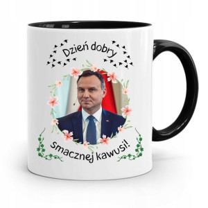 Kubek Czarny Prezydenta Andrzej Duda Pis Prezent