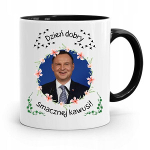 Kubek Czarny Prezydenta Andrzej Duda Pis Prezent