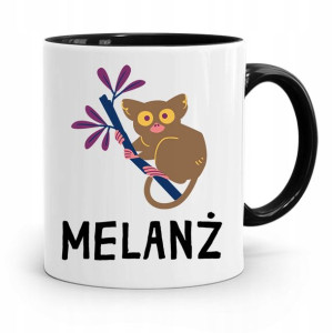 Kubek Czarny Śmieszny Zabawny Melanż Prezent