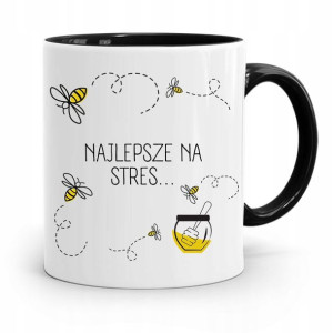 Kubek Czarny Śmieszny Zabawny Najlepsze Na Stres