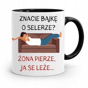 Kubek Czarny Śmieszny Zabawny Znacie Bajkę?