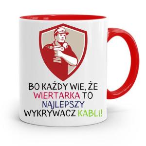 Kubek Czerwony Budowlańca Majstra Fachowca Prezent