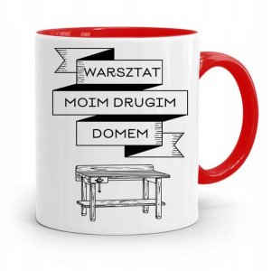 Kubek Czerwony Budowlańca Majstra Fachowca Prezent