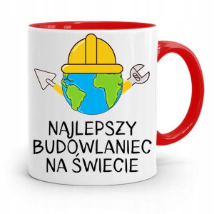 Kubek Czerwony Budowlańca Majstra Fachowca Prezent