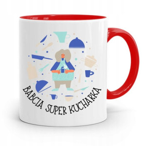 Kubek Czerwony Dla Babci Babcia Super Kucharka