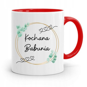 Kubek Czerwony Dla Babci Kochana Babunia