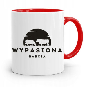 Kubek Czerwony Dla Babci Wypasiona Babcia