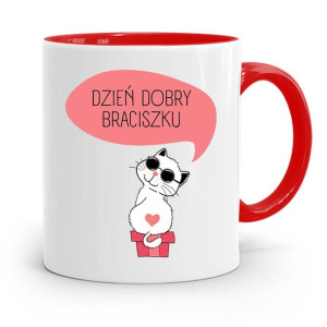 Kubek Czerwony Dla Brata Dzień Dobry Braciszku