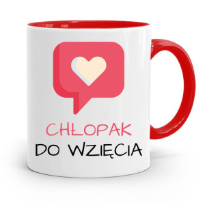 Kubek Czerwony Dla Chłopaka Chłopak Do Wzięcia