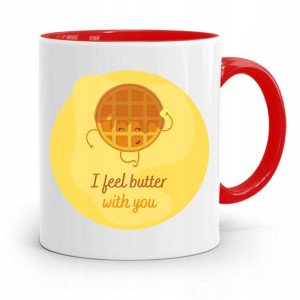 Kubek Czerwony Dla Chłopaka I Feel Butter With You