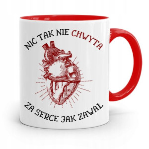 Kubek Czerwony Dla Doktora Chwyta Za Serce