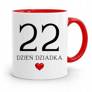 Kubek Czerwony Dla Dziadka Dzień Dziadka 22