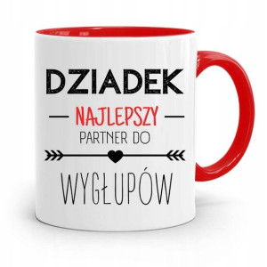 Kubek Czerwony Dla Dziadka Najlepszy Partner
