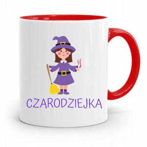 Kubek Czerwony Dla Dzieci Córki Czarodzieka +imię