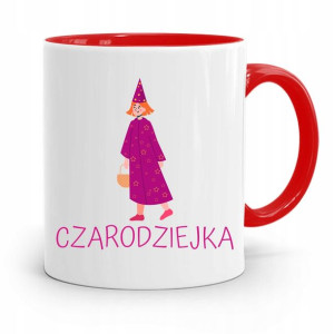Kubek Czerwony Dla Dzieci Córki Czarodzieka +imię