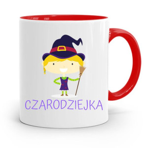 Kubek Czerwony Dla Dzieci Córki Czarodzieka +imię