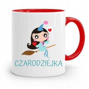 Kubek Czerwony Dla Dzieci Córki Czarodzieka +imię