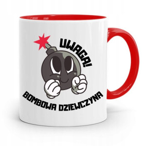 Kubek Czerwony Dla Dziewczyny Bombowa Dziewczyna