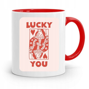 Kubek Czerwony Dla Dziewczyny Lucky You