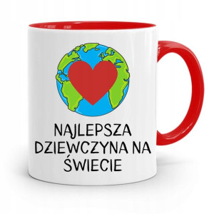 Kubek Czerwony Dla Dziewczyny Najlepsza Dziewczyna