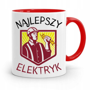 Kubek Czerwony Dla Elektryka Najlepszy Elektryk