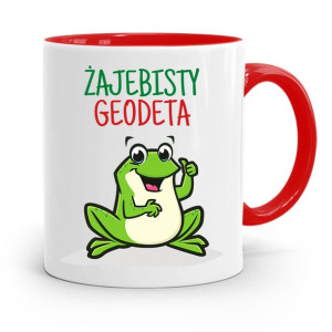 Kubek Czerwony Dla Geodety Żajebisty Geodeta