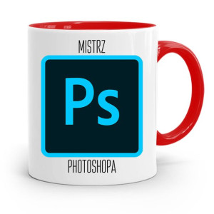 Kubek Czerwony Dla Grafika Mistrz Photoshopa