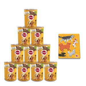 PEDIGREE Adult puszka 12x400g - mokra karma dla dorosłych psów, z kurczakie
