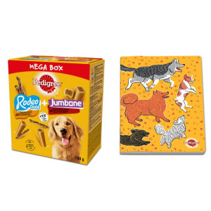 PEDIGREE® Mega Box Rodeo™ i Jumbone™ – przysmak dla dorosłych psów (z kurcz