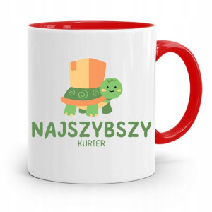 Kubek Czerwony Dla Kuriera Najszybszy Kurier