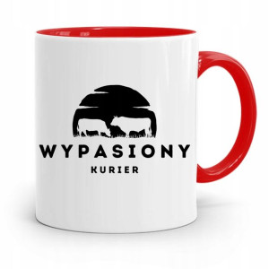 Kubek Czerwony Dla Kuriera Wypasiony Kurier
