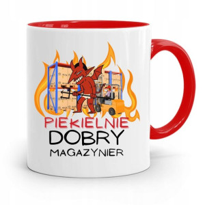 Kubek Czerwony Dla Magazyniera Piekielnie Dobry